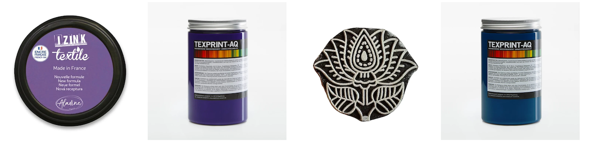 Stoffdruck & Stempel – Holzstempel, Textilfarben & Zubehör