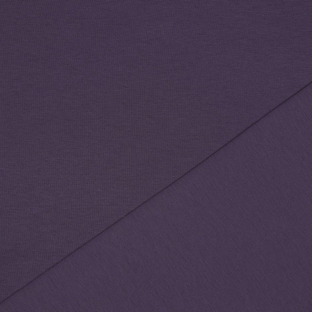 Punta di Roma Dunkelviolett – kräftiger elastischer Romanit Jersey