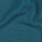 Musselin Stoff Petrol – Double Gauze Bio-Baumwolle