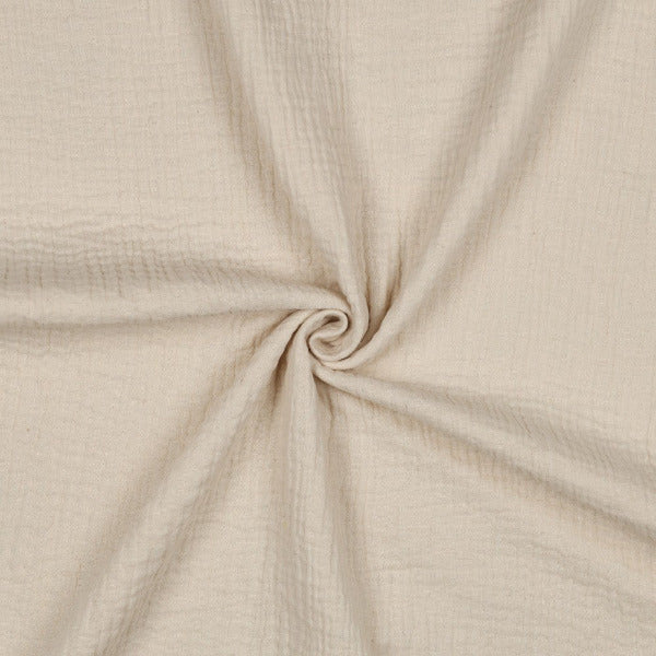 Musselin Stoff Natur – Double Gauze Bio-Baumwolle