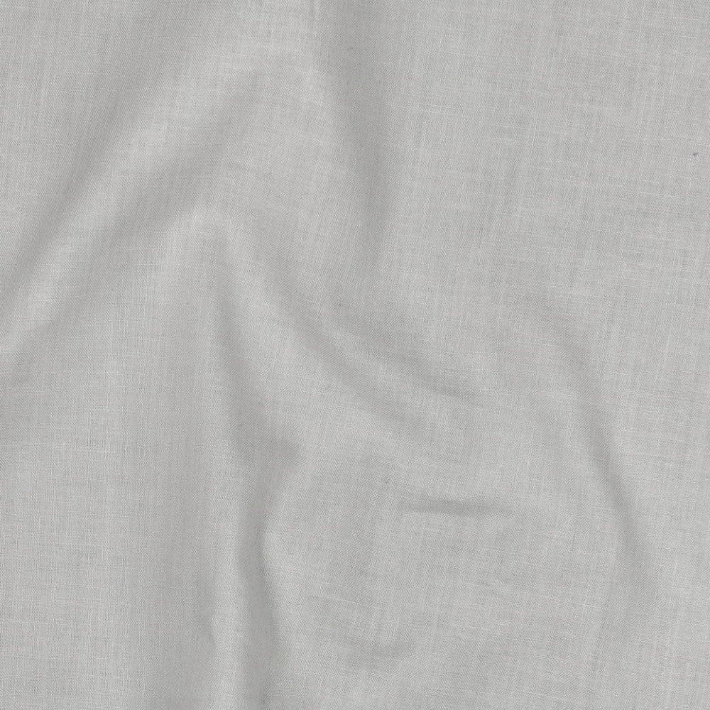 Weisse Baumwollpopeline als Meterware, einfarbiger Stoff aus 100 % Baumwolle, 150 cm breit, 125 g/m².