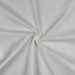 Weisse Baumwollpopeline als Meterware, einfarbiger Stoff aus 100 % Baumwolle, 150 cm breit, 125 g/m².