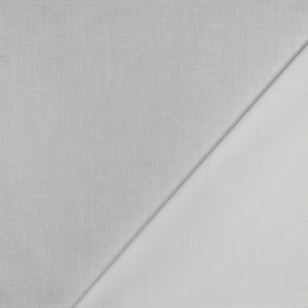 Weisse Baumwollpopeline als Meterware, einfarbiger Stoff aus 100 % Baumwolle, 150 cm breit, 125 g/m².