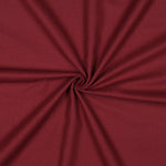 Einfarbiger dunkelroter Baumwollflanell als Meterware, 100 % Baumwolle, 165 g/m².