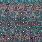 ALPARA SEEDS BLUE Aborigines Stoff aus Australien