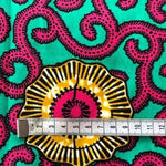 GREEN-SERPENT Waxprint Stoff