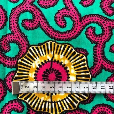 GREEN-SERPENT Waxprint Stoff