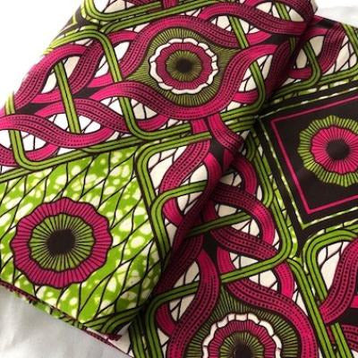 PINK-BRAID Waxprint Stoff