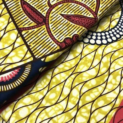 SNAKE-IN-PARADISE-Waxprint Stoff