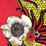 WHITE-RED-FLOWER waxprint