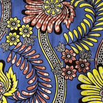 YELLOW-BOUQUET-OF-FLOWERS Waxprint Stoff