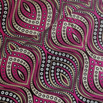Wax Print Stoff Baumwolle pink gemustert – Meterware afrikanisch Pink Diamonds