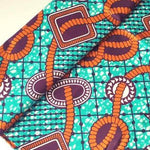 ORANGE CELEBRATION Waxprint Stoff