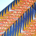 ORANGE STRIPES Waxprint Stoff