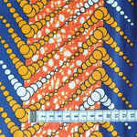 ORANGE STRIPES Waxprint Stoff