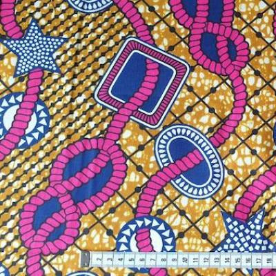 PINK CELEBRATION Waxprint Stoff