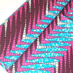 PINK STRIPES Waxprint Stoff