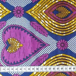 PURPLE HEART Waxprint Stoff