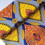 YELLOW HEART Waxprint Stoff