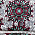 Afrikanischer Wax Print Stoff Baumwolle RED STAR | Meterware