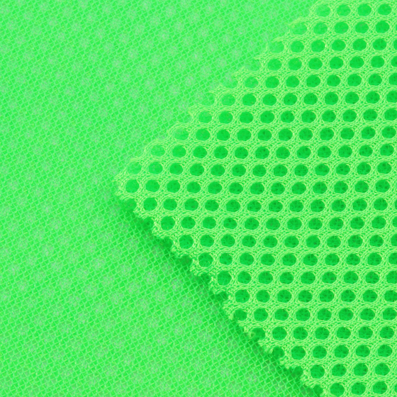 Air Mesh Stoff Uni Neongrün - Meterware
