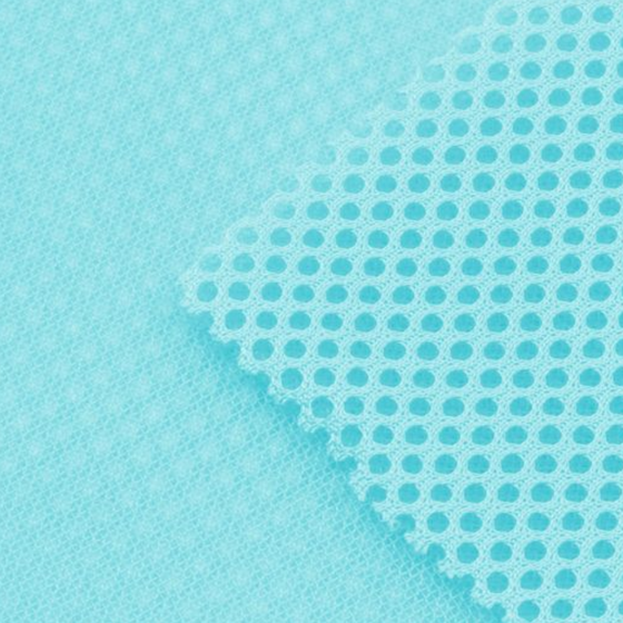 Air Mesh Stoff Uni Türkis - Meterware