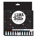 Aladine IZINK Textile Textilstifte – 12 Farben