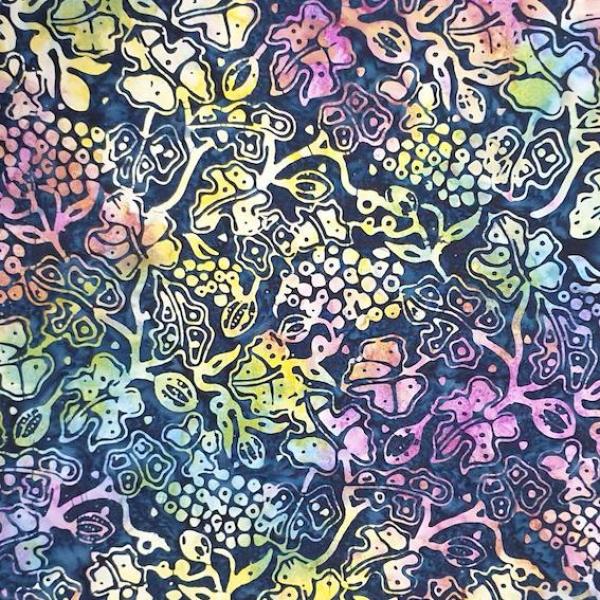 BEAUTIFUL - Heliotrope - Batikstoff aus Indonesien