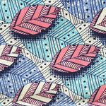Afrikanischer Wax Print Stoff Baumwolle BEAUTIFUL LEAVES | Meterware