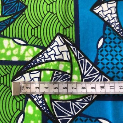 BLUE-MOSAIC Waxprint Stoff