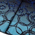 Afrikanischer Wax Print Stoff Baumwolle BLUE BUBBLES | Meterware