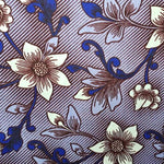 Afrikanischer Wax Print Stoff Baumwolle BLUE FLOWERS | Meterware
