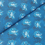 BLUE FLOWER Afrikanischer-Shweshwe-Stoff