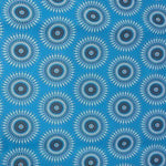 BLUE ORANGE SUN Afrikanischer-Shweshwe-Stoff-