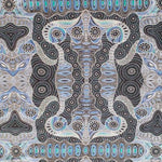 BLUE REGENERATION Aborigines Stoff aus Australien