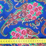 BLUE ROSE PAISLEY Postsowjetischer Stoff aus Zentralasien