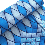 Afrikanischer Wax Print Stoff Baumwolle BLUE WAVES | Meterware