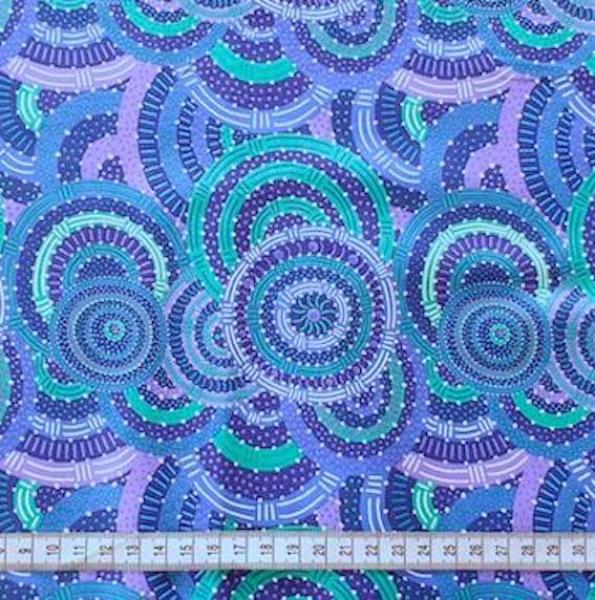 BLUE WOMENS BODY DREAMINGS Aborigines Stoff aus Australien