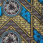BLUE ZIG ZAG-Osikani Stoff