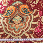 BORDEAUX PAISLEY Postsowjetischer Stoff aus Zentralasien