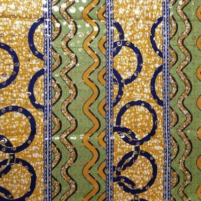 BROWN-CIRCLE-WAVE-Osikani Stoff