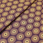 BROWN DANDELION Afrikanischer-Shweshwe-Stoff-