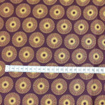 BROWN DANDELION Afrikanischer-Shweshwe-Stoff-