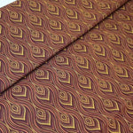 BROWN FLAME  Afrikanischer-Shweshwe-Stoff-