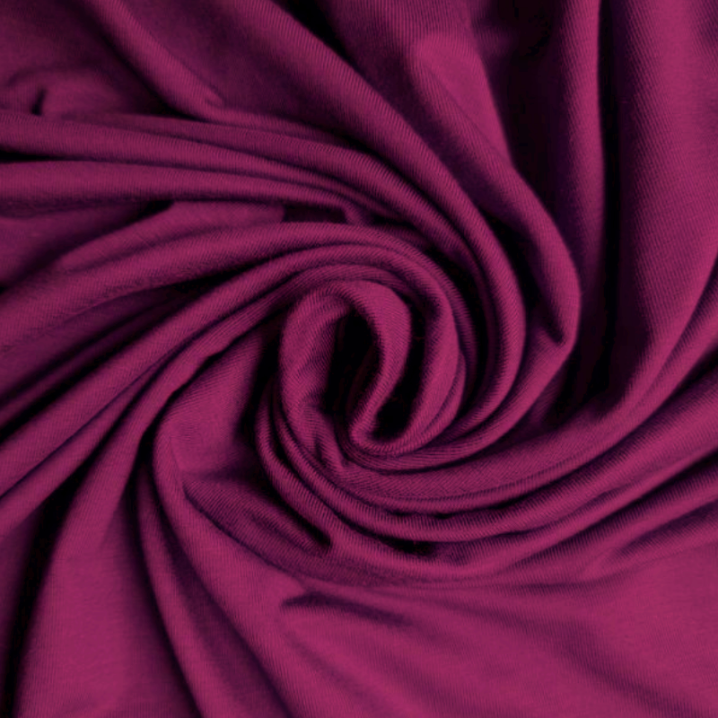 Bambus Jersey "Kardinalrosa" - Meterware