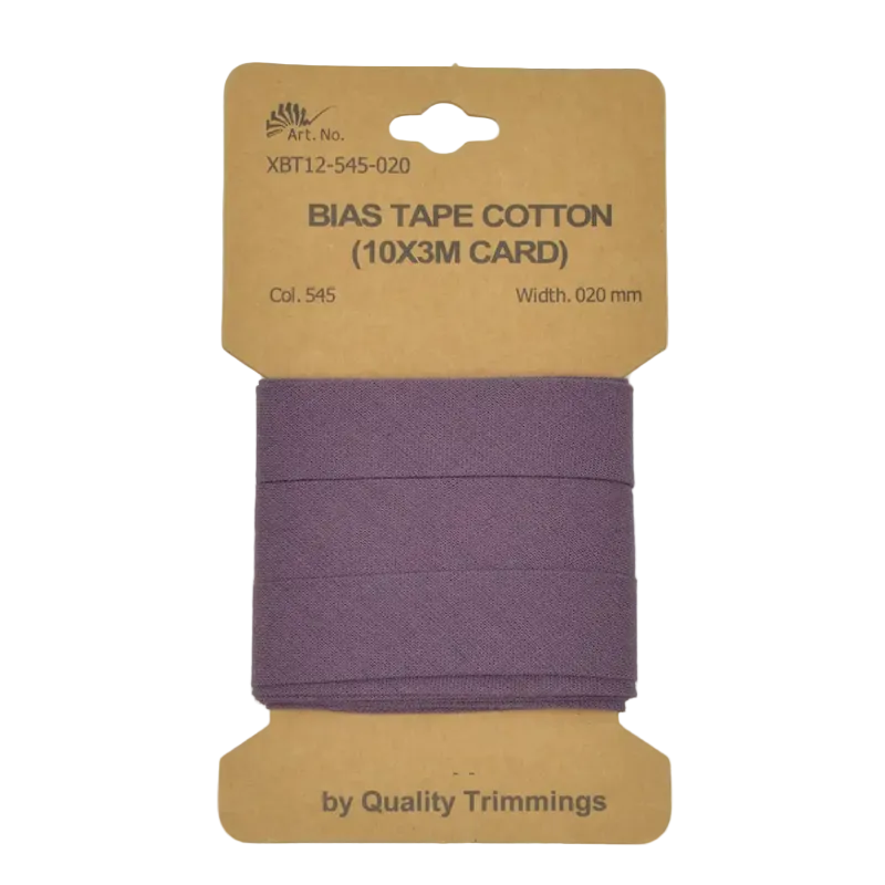 Baumwoll Schrägband 20 mm Mauve – 3 m