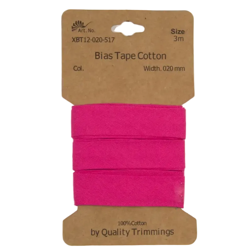 Baumwoll Schrägband 20 mm - Pink - 3 m