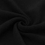 Baumwollfleece Sherpa Schwarz | Meterware