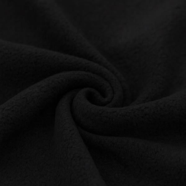 Baumwollfleece Sherpa Schwarz | Meterware