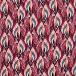 Baumwollsatin Druckstoff Ikat Wine Red